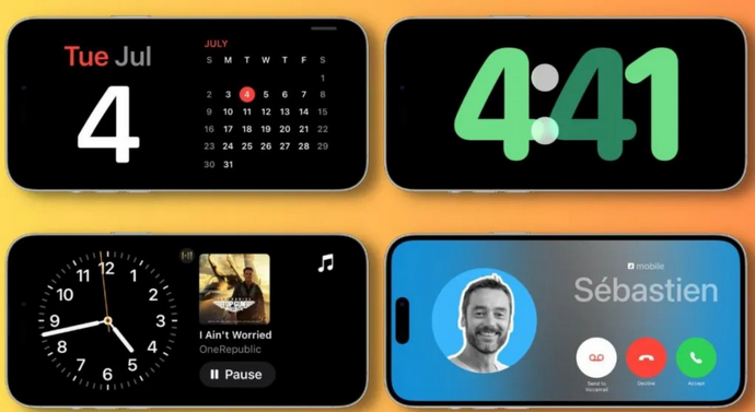 梅列苹果手机维修分享iOS17横屏充电待机显示有什么好处 