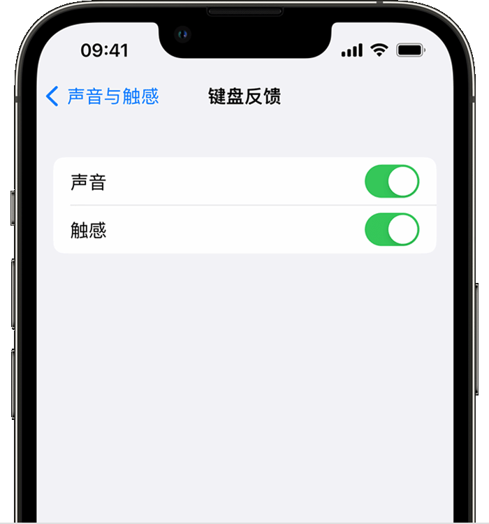 梅列苹果14维修分享iPhone 14 系列机型如何开启键盘声音或触感反馈 