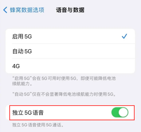 梅列苹果14维修分享iPhone 14 Pro如何开启VoNR 