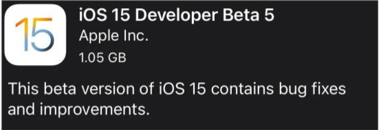 梅列苹果手机维修分享如何升级到iOS15.0 beta5 